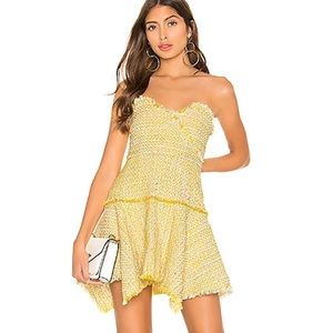 Abby Mini Dress in Sun Yellow. NWT